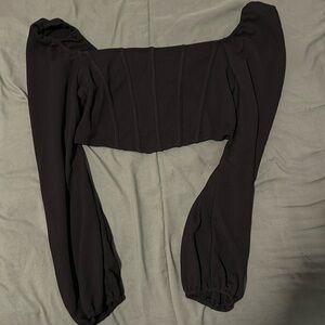 Black SHEIN crop top